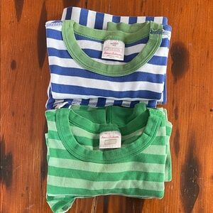 Hanna Andersson Blue and Green pajamas - 2 sets size 12, 150cm